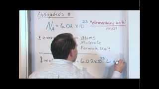 Avogadros Number and the Mole  Chemistry Tutor [upl. by Abana]