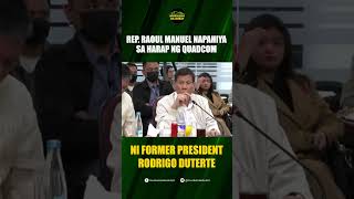 “I Can Send You To Prison I Guarante You” Former PRRD To Congressman Raoul Manuel fprrd [upl. by Ahs140]