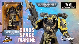 Mcfarlane Toys Warhammer 40k Chaos space Marine 7inch Figure Review [upl. by Karlens]