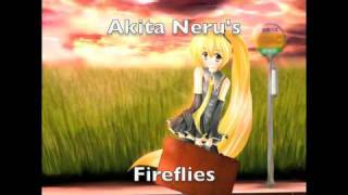 Akita Neru Sings Fireflies  VocaloidUTAU [upl. by Nunciata]