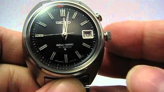 SEIKO BELLMATIC 40057000 ALARM SOUND BLACK DIAL [upl. by Niuqauj]