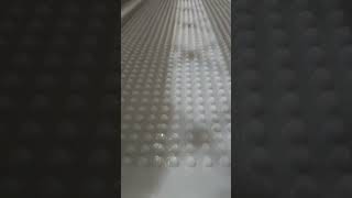 Dimpled Plastic Sheet Membrane Installation White Blue Black Green Dimple Board Basement Floor [upl. by Wyly468]