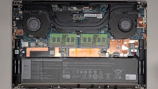 DELL XPS 15 9500 Disassembly RAM SSD Hard Drive Upgrade Battery Replacement Repair Quick Look [upl. by Yliram]