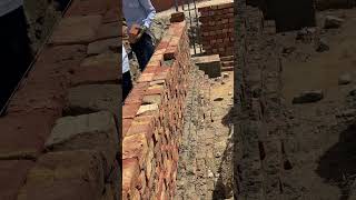 Brick work for plinth protection beam [upl. by Marv]