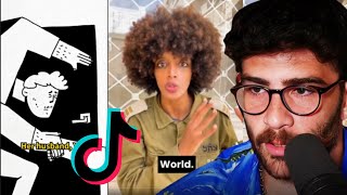 IDF TikTok is UNHINGED  Hasanabi reacts [upl. by Elag817]