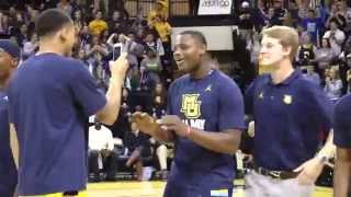 Marquette Madness 2014 Dunk Contest  Wally Ellenson vs Deonte Burton [upl. by Lieberman]