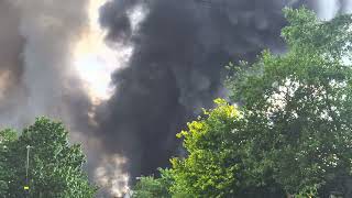 Huge factory fire Erdington  Birmingham [upl. by Ahsii]