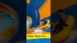 Water Slide Fun  waterparkrides waterslide waterparkthrills slide Water Park Fun [upl. by Anawek665]