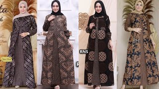 Model Gamis Batik Kombinasi Terbaru [upl. by Favrot973]