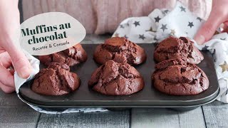 RECETTE  Muffins au chocolat moelleux et gourmands [upl. by Hagai]