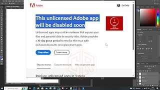 cara mengatasi Adobe Photoshop Fix This unlicensed Adobe app has been disabled [upl. by Ijok29]