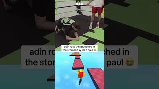 ADIN ROSS GETS PUNCHED BY JAKE PAUL 😂 shorts [upl. by Siward]