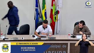 28ª Sessão Ordinária Câmara Municipal de Jaguaruna 21082024 [upl. by Pickford]