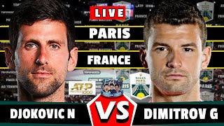 🔴LIVE N Djokovic vs G Dimitrov • Rolex Paris Masters 2024 Djokovic Dimitrov tennis ATP [upl. by Brennen855]