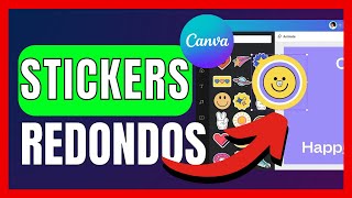 ✅COMO HACER STICKERS REDONDOS EN CANVA [upl. by Rexfourd]