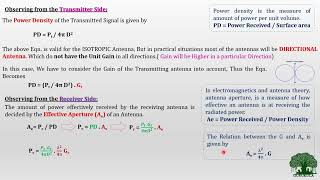 Free Space path Loss Model Friis Equation PART 1 [upl. by Rovner]