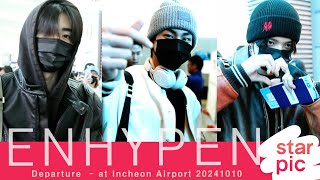 엔하이픈 Nos vemos en Madrid STARPIC  ENHYPEN Departure  at Incheon Airport 20241010 [upl. by Gotcher]