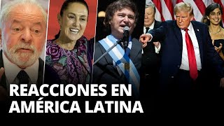 PRESIDENTES de LATINOAMERICA felicitan a DONALD TRUMP tras ser ELEGIDO PRESIDENTE  El Comercio [upl. by Eixirt324]