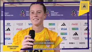 CDM Féminine U17 🇩🇴 La réaction des joueuses des ÉtatsUnis après la victoire contre lAngleterre [upl. by Cull]