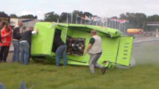 Little Green Wagon drag racer crashed in Drachten 19062009 [upl. by Andriana817]