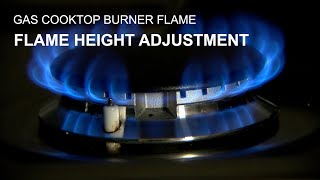 Gas Cooktop Flame Adjustment [upl. by Awhsoj751]