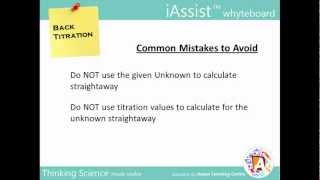 Back Titration A Level Chemistry [upl. by Tobie]