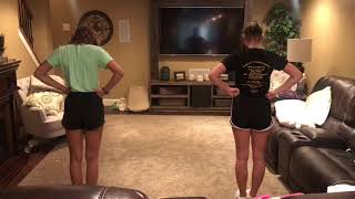 Clearview Cheerleading Tryout Dance with Counts Back View 2018 [upl. by Aicertal173]