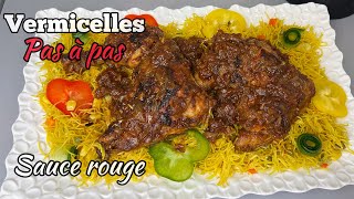 VERMICELLES AU POULET RECETTE COMPLÈTE [upl. by Oiratno]