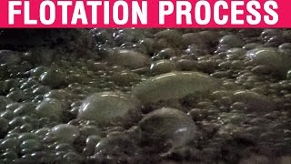 Froth Flotation Process  Mineral Processing  Froth Flotation Video [upl. by Tippets271]