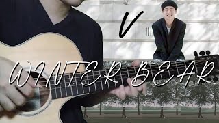 Winter Bear by V BTS  Fingerstyle Guitar Cover FREE TABS [upl. by Dietrich473]