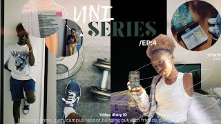 Video diary 10 UNI SERIESEP4🧸studying hanging out with friends campus reboot resetting gym [upl. by Ainez]