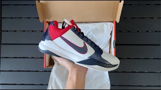 Nike Kobe 5 USA WKB Reps  386429103 [upl. by Brookes]