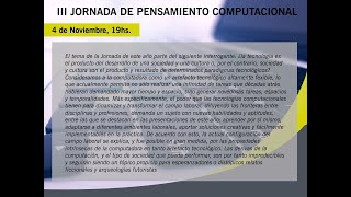 III Jornada de Pensamiento Computacional 2021 [upl. by Enetsirk]