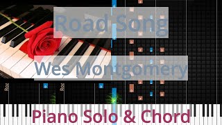 🎹Road Song Solo amp Chord Wes Montgomery Synthesia Piano [upl. by Astto189]