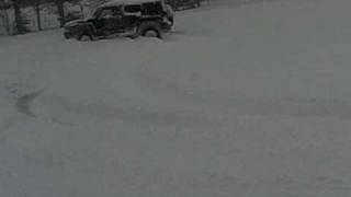 Hummer H3 in 20 Inches of snow [upl. by Adlog]