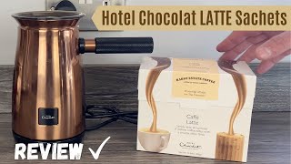 Hotel Chocolat Latte Sachets Review  Rabot Estate Coffee  Hot Chocolate Velvetiser Machine  A2B [upl. by Rehpretsirhc66]