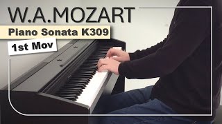 WAMozart  Piano Sonata no7 K309 1st mov  pianoteq [upl. by Allerbag]