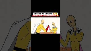 Saitama vs saitame arm wrestling competition 🔥😂 shorts anime badass moments [upl. by Martens]