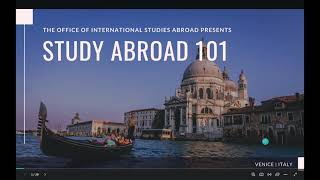 Study Aboad 101 Video [upl. by Vivl]