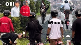 POKHARA KO HERO HARU SANGA WHEELIE [upl. by Muriah]