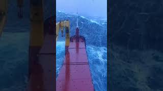 Storm in the Bay of Biscay 😰 ship vessel bigwaves storm shots [upl. by Maon]