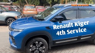 Renault Kiger 4th Service Kiger Pay Service after 3 years  4k video [upl. by Boj]