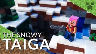 The Snowy Taiga  Lego Minecraft World  MOC [upl. by Ecerahs]