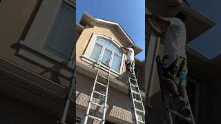 Outside Stucco Paint construction residentialpainter satisfying painter paintlife [upl. by Rollin843]