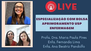 LIVE Especialização com bolsa Aprimoramento I Enfermagem [upl. by Margalo]