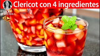 Clericot con4 ingredientes en 1 minuto  VickyRecetaFacil [upl. by Hgeilyak]