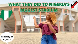 Why the biggest Stadium in Nigeria has not been in use  Moshood Abiola National Stadium in Abuja [upl. by Araccat]