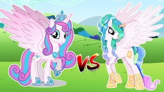 🦄 My Little Pony Transforms Into Grown up  Celestia vs Flurry heart 😍🌈👉sweetponylife [upl. by Anertak]