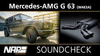 NAP Klappenauspuff ▶ MercedesAMG G 63  Soundcheck [upl. by Murdock]