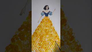 snow white dress design rifanaartandcraft shorts [upl. by Lontson]